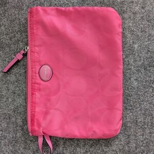 Coach Pink Zip Pouch